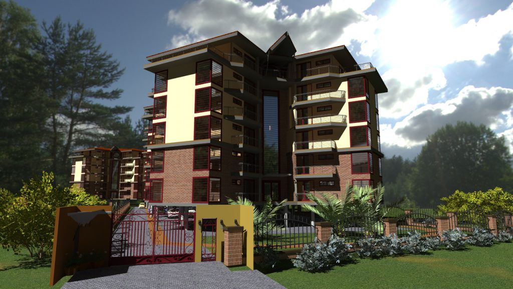 apartment building by adroit architecture, kenyan architect