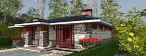 three bedroom house plan by Kenyan architect