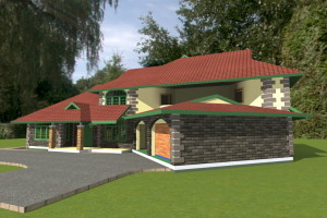 house plans in Kenya, two level house plans, residential plans, maisonette plans, quarter acre house plan
